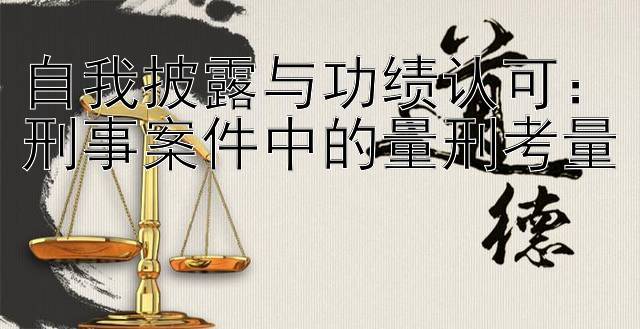 自我披露与功绩认可：刑事案件中的量刑考量