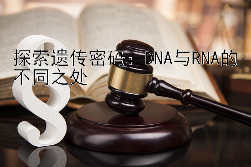 探索遗传密码：DNA与RNA的不同之处