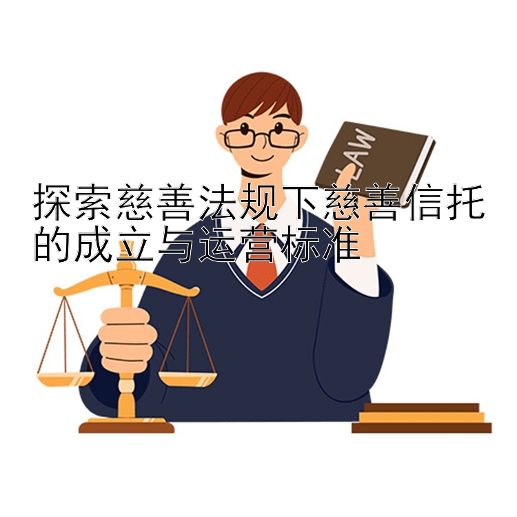 探索慈善法规下慈善信托的成立与运营标准