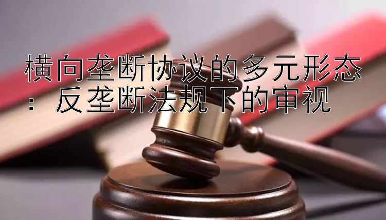 横向垄断协议的多元形态：反垄断法规下的审视