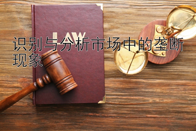 识别与分析市场中的垄断现象