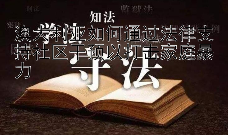 澳大利亚如何通过法律支持社区干预以打击家庭暴力