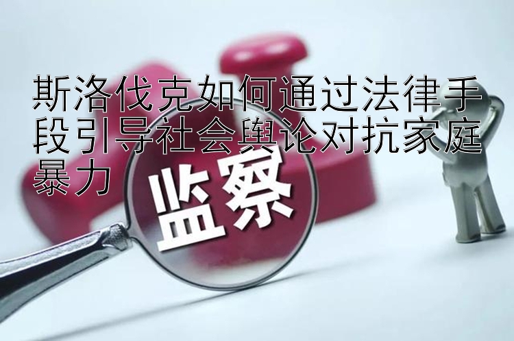 斯洛伐克如何通过法律手段引导社会舆论对抗家庭暴力