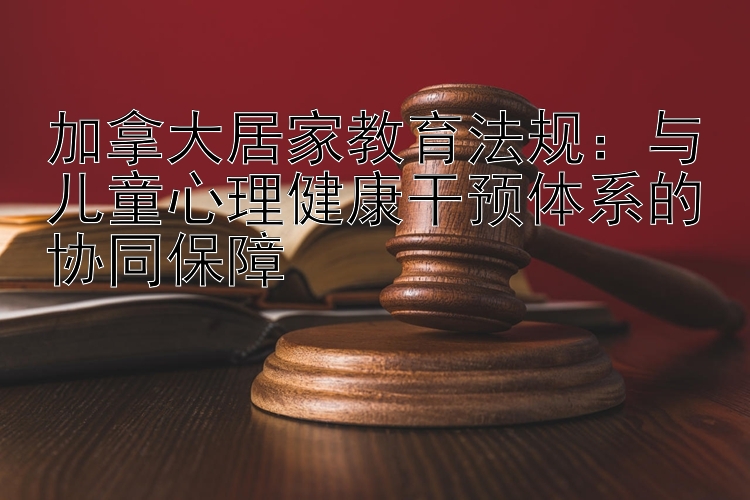 加拿大居家教育法规：与儿童心理健康干预体系的协同保障