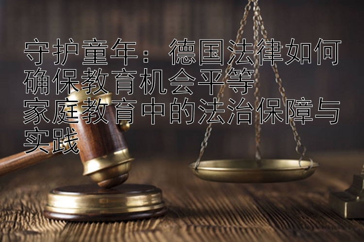 守护童年：德国法律如何确保教育机会平等  
家庭教育中的法治保障与实践