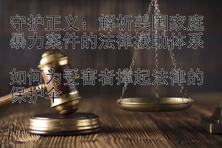 守护正义：解析美国家庭暴力案件的法律援助体系  
如何为受害者撑起法律的保护伞