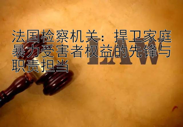 法国检察机关：捍卫家庭暴力受害者权益的先锋与职责担当